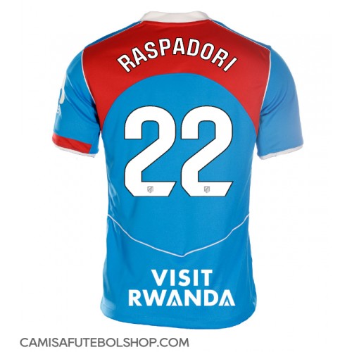 Camisa de time de futebol Atletico Madrid Giacomo Raspadori #22 Replicas 3º Equipamento Feminina 2025-26 Manga Curta